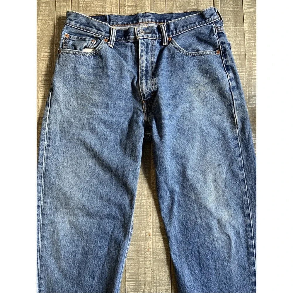 Levi's 550 Jeans Men Size 36x32 Blue Relaxed Fit Denim Cotton 92-108 Levi